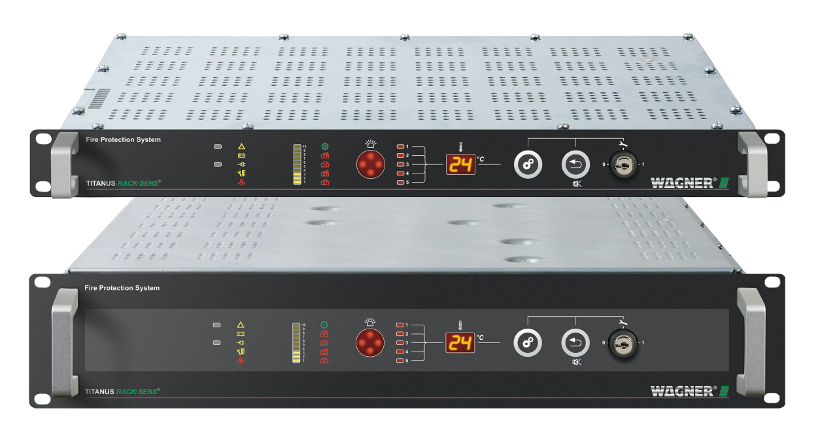 Fire detection and fire extinction from the server rack: TITANUS RACK · SENS®